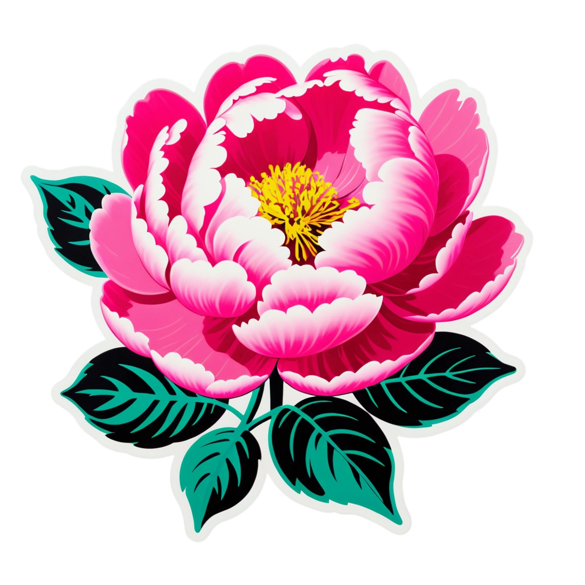 Shopify Mother's Day Hunt - Pop Art Vector Peony